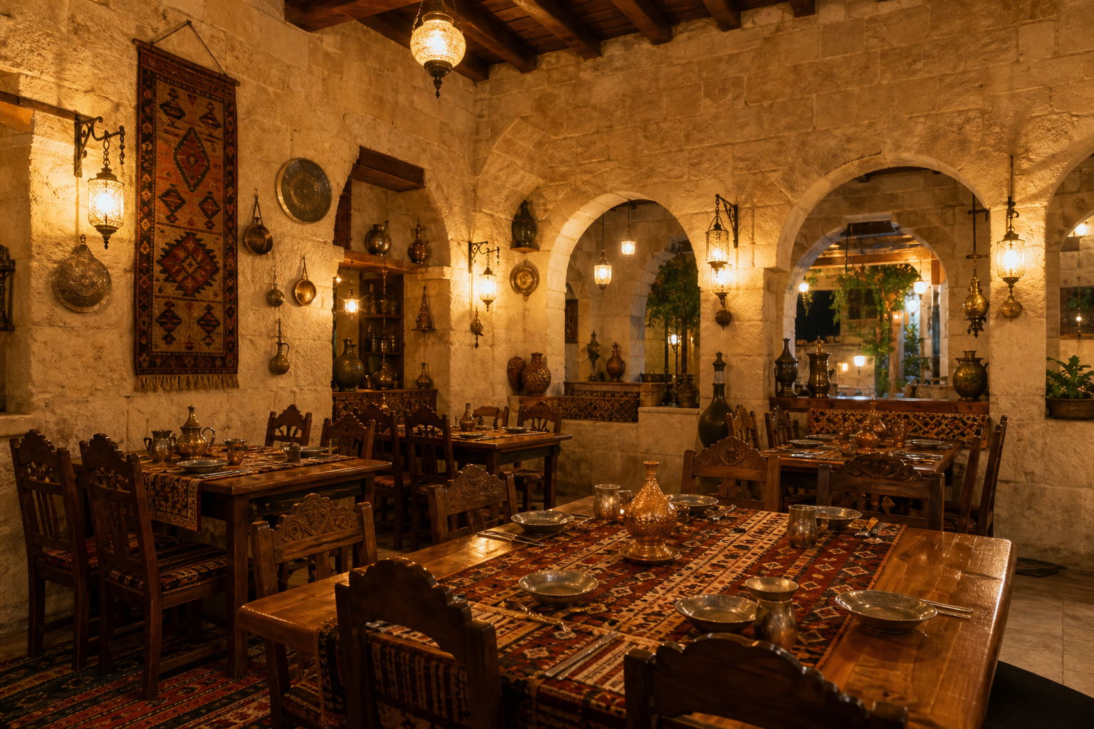 Urfa Lezzet restoran iç mekânı