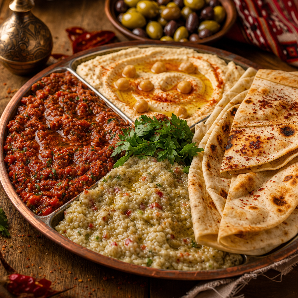 Geleneksel meze tabağı